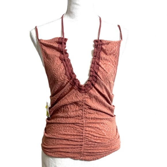 Free People Love Her Keyhole Boho Tank in Summer Sparrow 2-Way Top Women’s Sz S - Picture 8 of 14